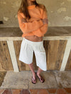 Thaliana bermudashorts  - Hvid