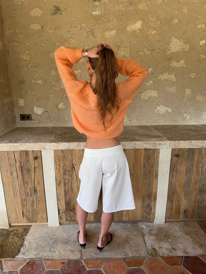 Thaliana bermudashorts  - Hvid