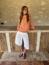 Thaliana bermudashorts  - Hvid