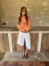 Thaliana bermudashorts  - Hvid