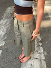 Nayaly bermudashorts  - Kaki