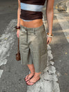 Nayaly bermudashorts  - Kaki