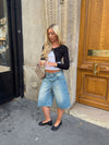 Beala bermudashorts - Lys denim