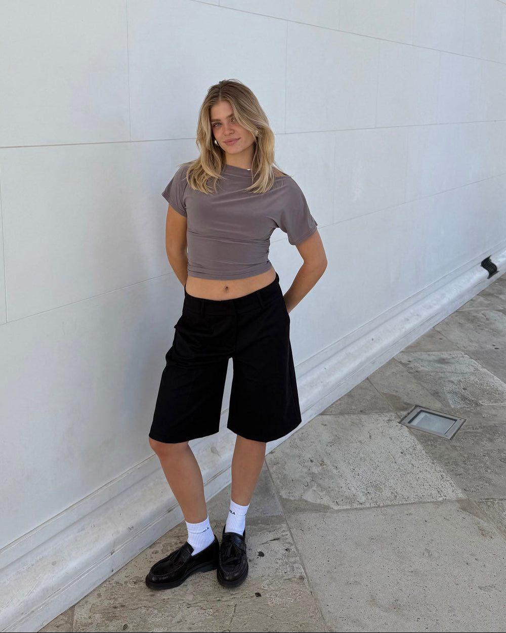 Noelia bermudashorts - Sort