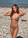Zelua bikini med tiger print - Orange/sort