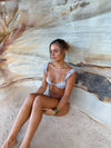 Samzara bikini med zigzag-mønster - Rosa/grå