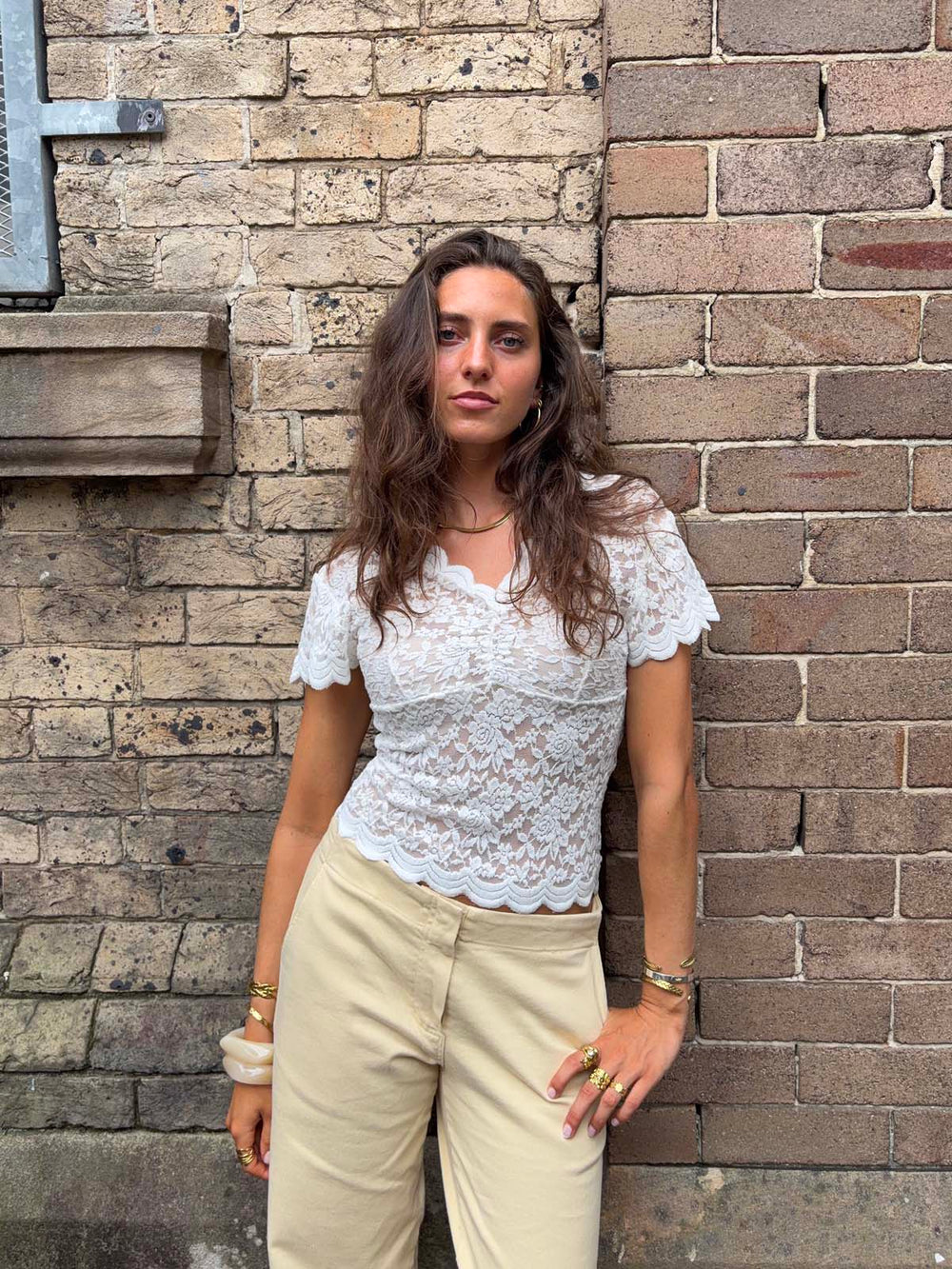 Isabel blondetop - Hvid