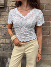 Isabel blondetop - Hvid