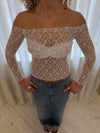 Inez blondebluse - Hvid