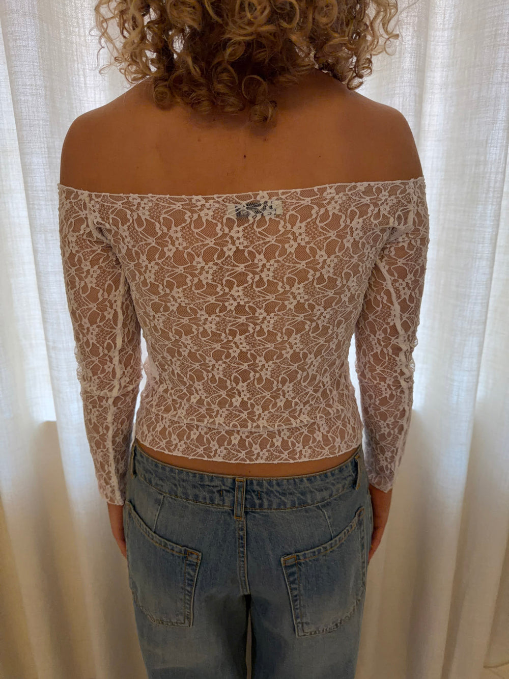 Inez blondebluse - Hvid