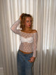 Inez blondebluse - Hvid