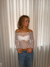 Inez blondebluse - Hvid