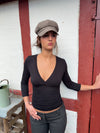 Penny bluse med trekvartærmer - Sort