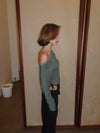 Ukana bluse med knapper - Kaki