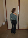 Ukana bluse med knapper - Kaki