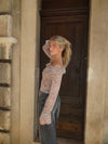 Capucine bluse med zebraprint - Brun