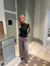 Leonie top med knapper - Sort