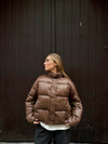 Elin pufferjakke - Brun