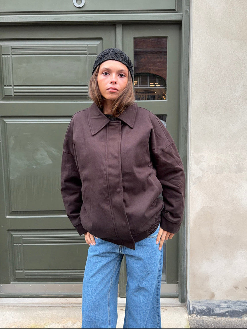 Kimma bomberjakke - Brun