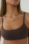Smooth bralette - Brun