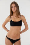 Smooth bralette - Sort