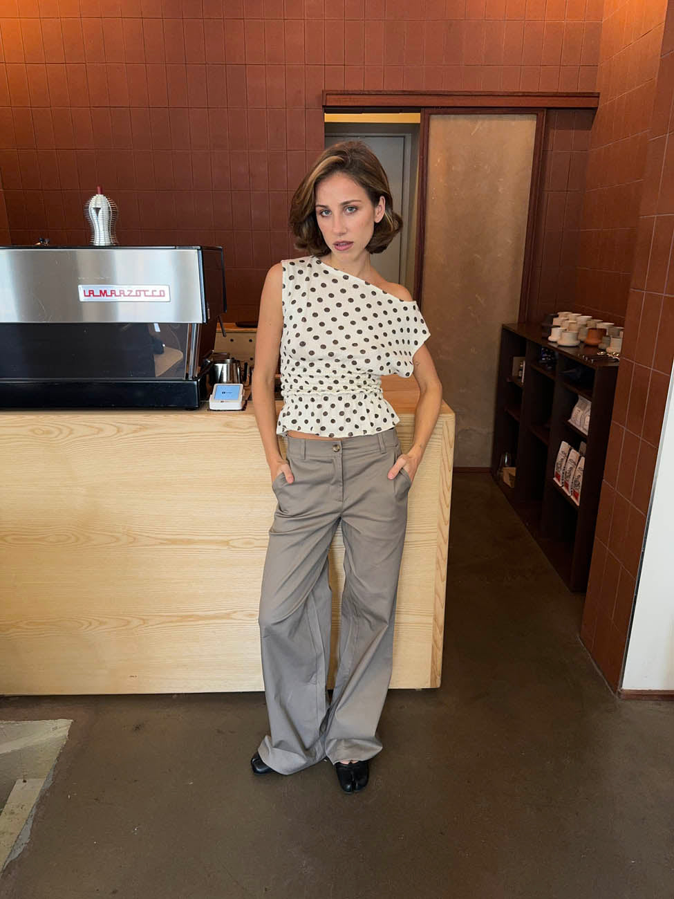 Helene suit bukser - Taupe