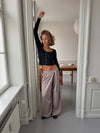 Trina suitbukser med spændedetalje - Beige