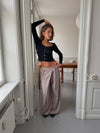 Trina suitbukser med spændedetalje - Beige