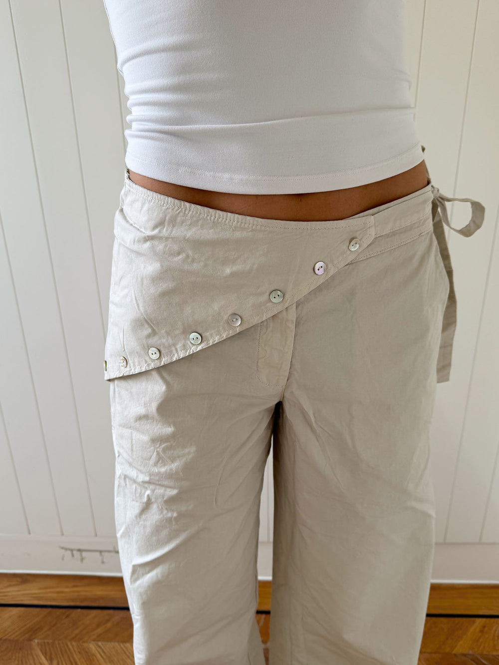 Scandivv bukser med detaljer - Beige