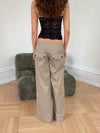 Maxim bukser med knapper - Beige