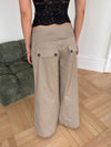 Maxim bukser med knapper - Beige