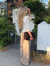 Maxim bukser med knapper - Beige