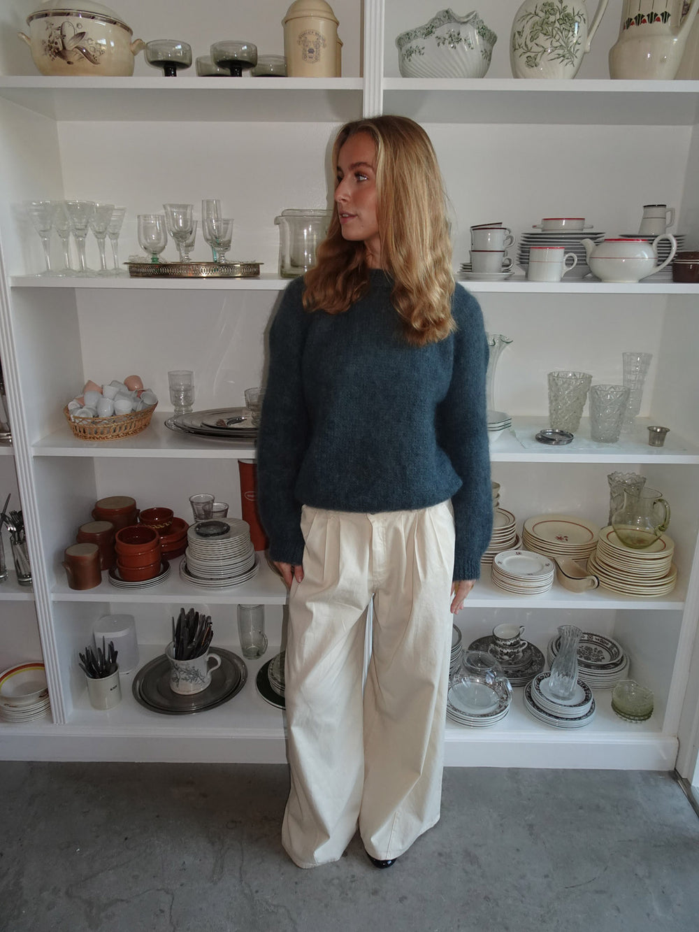 Chamomile bukser med lige ben - Off white