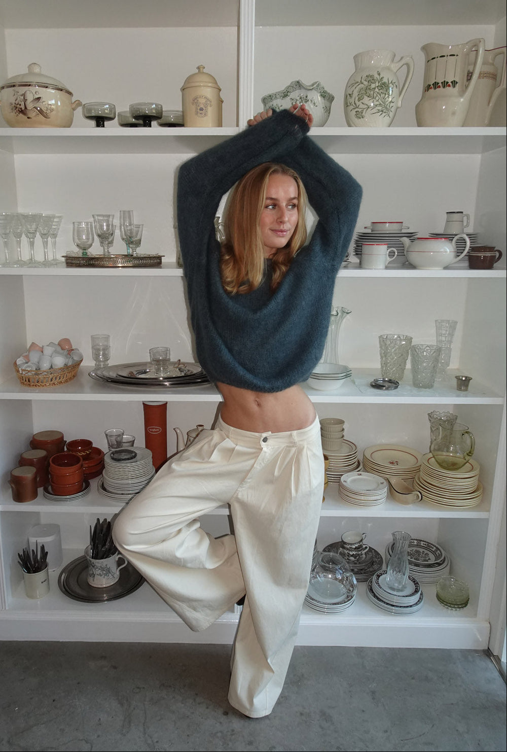 Chamomile bukser med lige ben - Off white