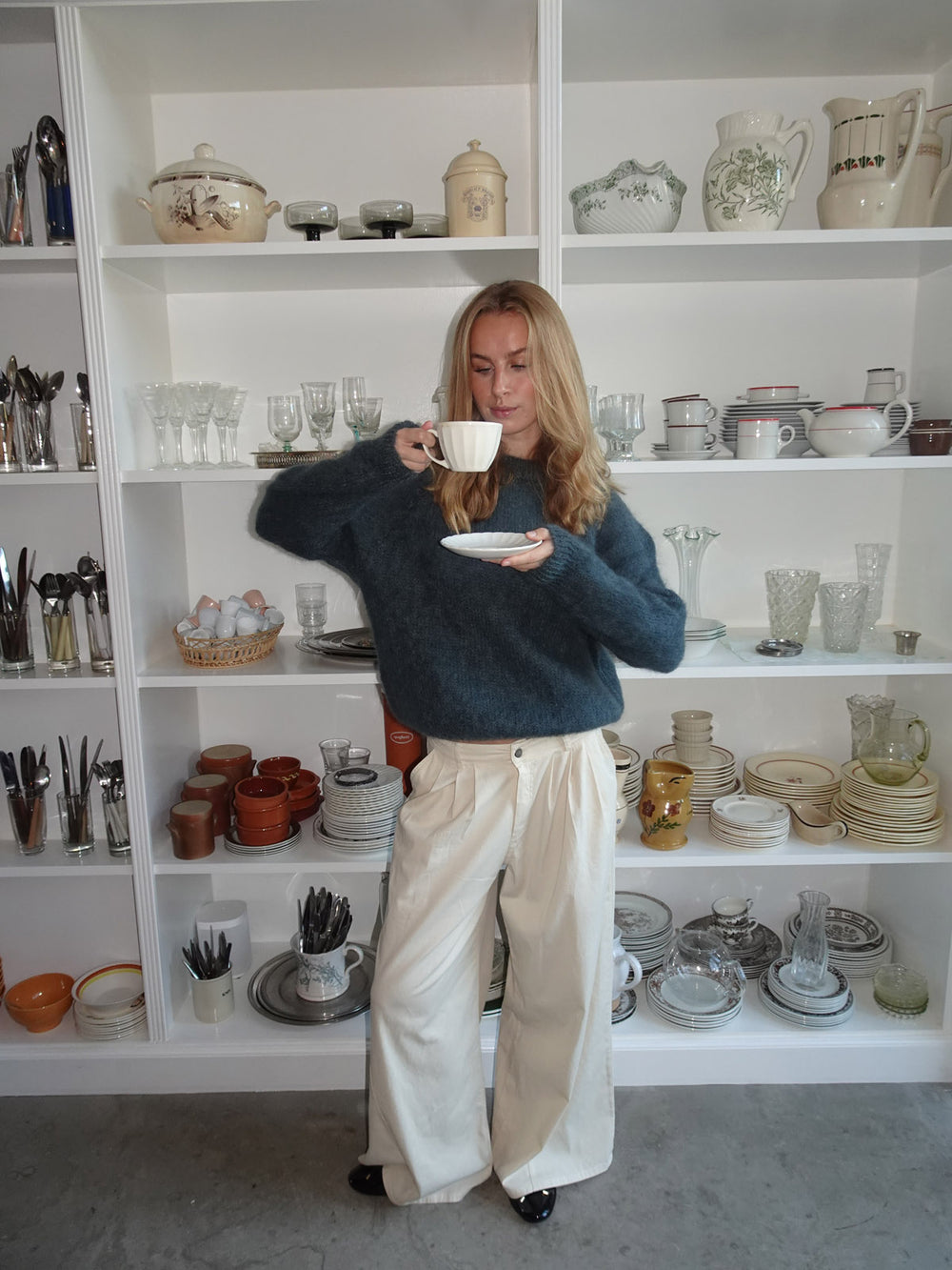 Chamomile bukser med lige ben - Off white