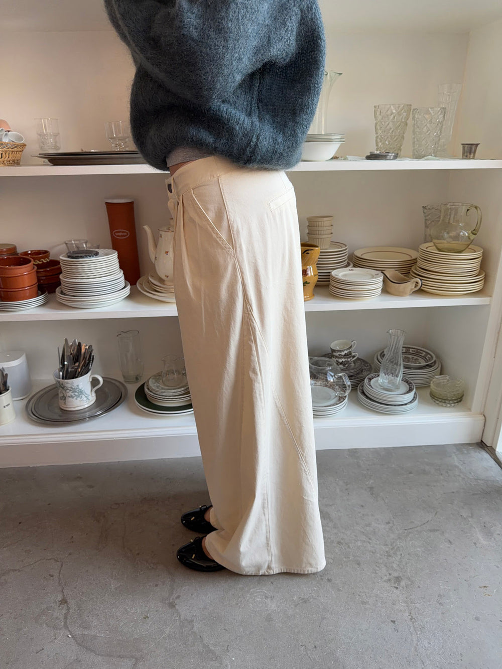 Chamomile bukser med lige ben - Off white