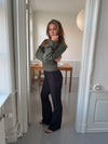 Flare bukser med lommer - Sort