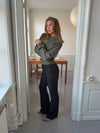 Flare bukser med lommer - Sort
