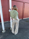 Tanija jeans med ringdetaljer - Beige