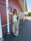 Tanija jeans med ringdetaljer - Beige