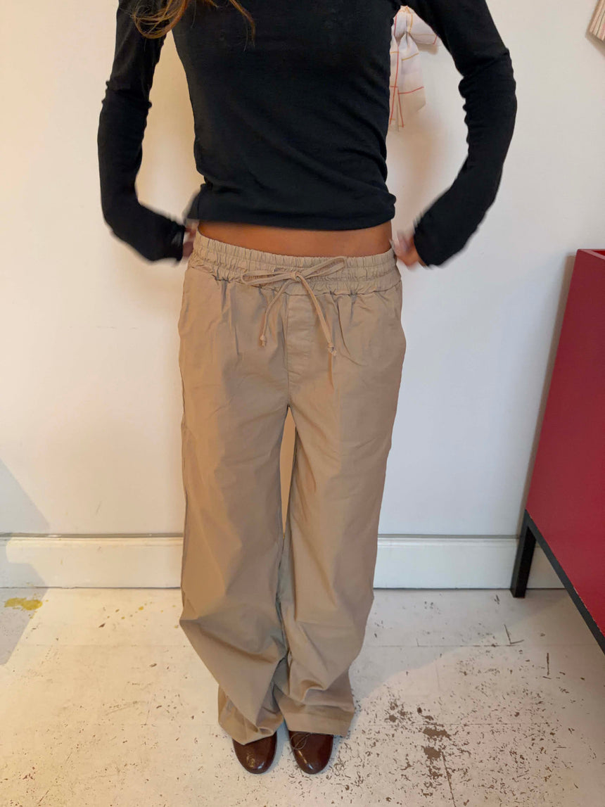 Lucille bukser med snørelukning - Beige