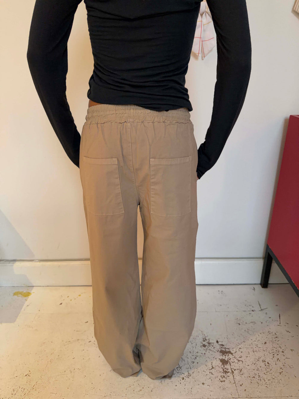 Lucille bukser med snørelukning - Beige