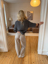 Lylana bukser med tern - Beige