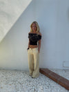 Siv jeans - Lys gul