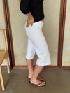 Tazzina capris med striber - Hvid/gul/sort