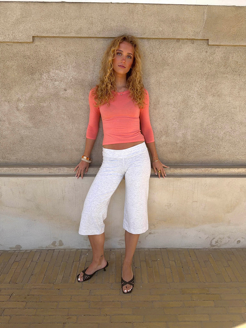 Milo caprishorts - Lysegrå