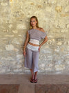 Camina caprishorts med blonder - Beige
