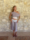 Camina caprishorts med blonder - Beige