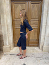 Maja caprishorts - Mørk denim