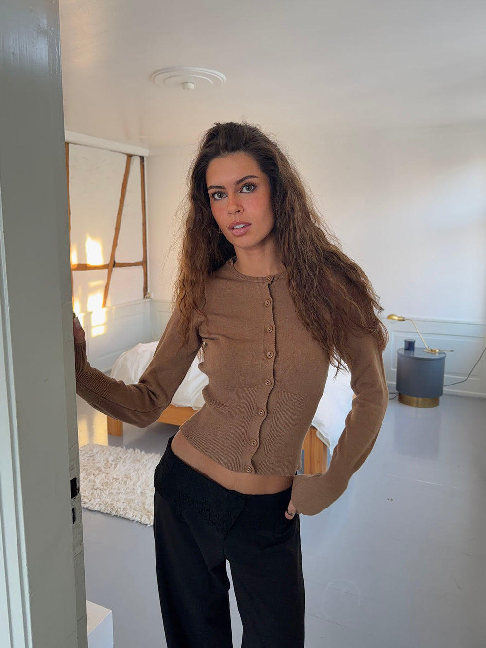 Charlotte cardigan - Brun